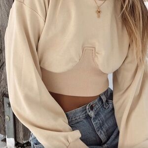 Sabo Skirt Cream Underwire Crewneck